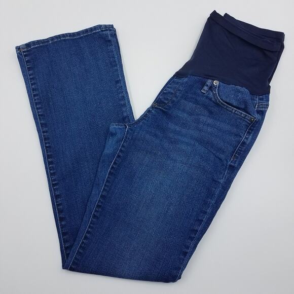 GAP Maternity Full Panel Perfect Boot Jeans Size 8 - Picture 1 of 8